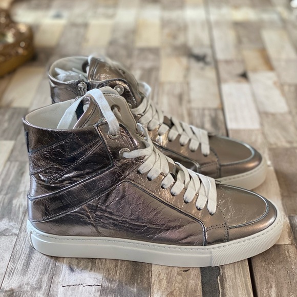 ZADIG & VOLTAIRE ZV1747 High Flash Metallic High Top
Sneakers Size 40 size US 9 - Picture 6 of 14